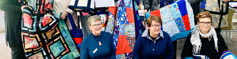 Clare Quilting Group donated 100th quilt
